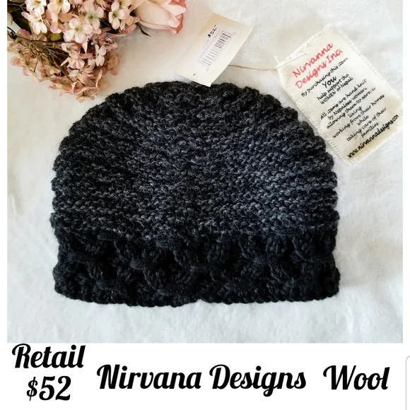 Nirvana Designs hat $52 Retail Chunky Soft Knit Wool Beanie, FINAL PRICE! - Picture 13 of 13